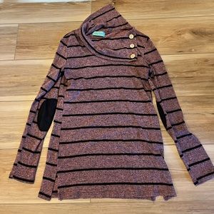 Filly Flair Pink/black sweater size Small